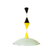 Jaren 60/70 Hoso Leuchten Hanglamp Mintgroen/Geel/Zwart