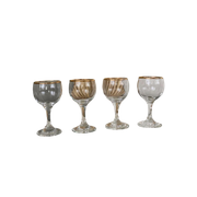 Vintage Borrelglazen Met Gouden Randje (Set Van 4)