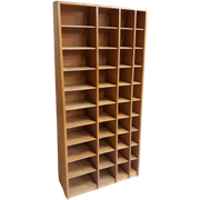 Vintage Kast Vakkenkast Industriele School Wandkast Retro