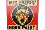 Vintage Ijzeren Victor Chain Horn Paint Inc.Tin Sign Reclame