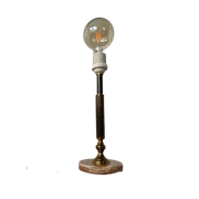 Vintage Marmeren Albast Lamp Lampenstandaard Marmer Onyx | Kerst