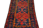 Handgeknoopt Donkerblauw/ Rood Vloerkleed 102X175Cm Perzisch Tapijt