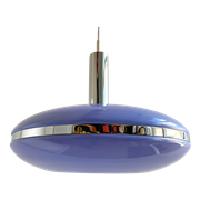 Grote Space Age Paarse Ufo Hanglamp Van Lakro, Vintage