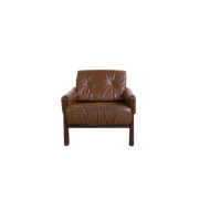Brazilian Leather Lounge Chair, 1970S