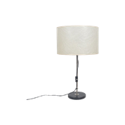 Vintage Bureaulamp Met Kap In Glasvezel, Jaren '70