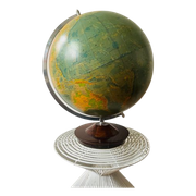 Vintage Jaren 80 Globe. Vintage Wereldbol. Räth Leipzig Globe