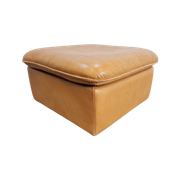 Vintage Cognac Leren Poef Ds49 De Sede Leather Ottoman ‘80