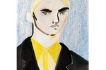 Portrait In Yellow And Blue - Charlotte Greeven