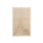 Vintage Oude Grote Landkaart Nederland