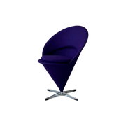 Cone Chair Verner Panton Fauteuil Vintage Design Stoel Paars