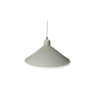 Mathieu Matégot, Pilastro Style Hanglamp. Lichtgrijs Geperforeerd Metaal