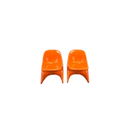 Casala, Casalino Kinderstoel 1972 Oranje, 2X