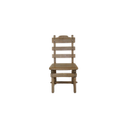 Vintage Dining Chair Brutalist Natural Oak Set/6