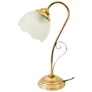 Messing Lamp Zwanenhals Tafellamp Art Deco Stijl