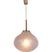 Zeer Zeldzame Glazen Hanglamp Van Doria Leuchten, 1960, Duitsland