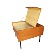 Jaren 60 Teakhouten Salontafel Met Klep