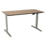 Aspa Bureau, Ahorn Blad, 140 X 75 Cm, Hoogte Verstelbaar Onderstel D.M.V. Handslinger