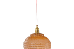 Artdeco Hanglamp Roze Glas