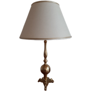 Klassike Deense Vintage Messing Tafellamp