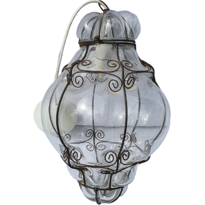Overname kogel verkeer Grote Venetiaanse Lamp - Mondgeblazen - Metaal En Glas | Lamp | Reliving