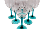 Set Van 6 Luminarc Wijnglazen Turquoise