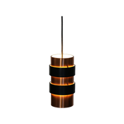 Originele Deense Hanglamp In Koper En Zwart Uit De Jaren 60 - Mcm Lighting