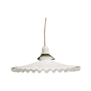 Vintage Antieke Franse Hanglamp Van Glas, Jaren '20/'30
