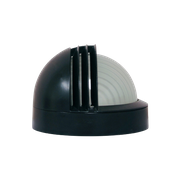 Zwarte Ronde Glazen Wandlamp Massive