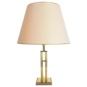 Vintage Le Dauphin Jjs Tafellamp Messing Lamp Regency 1970