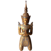 Grote Houten Thaise Boeddha(Tempelwachter)