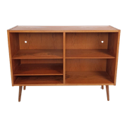 Vintage Teak Fineer Houten Wandkastje | Boekenkast