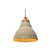 Oude Kwik Glazen Hanglamp Met Messing Armatuur