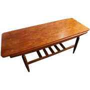 Vintage Teakhouten Salontafel Louis Van Teeffelen, Jaren '60/'70