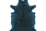 Podevache - Zebra Blauw Tapijt