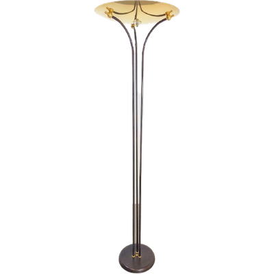 Vintage Herda Vloerlamp Lamp Messing Regency Eclectic Design Stalamp Eclectisch Hollywood