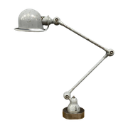 Lichtgrijze Twee-Arms Jielde Tafellamp