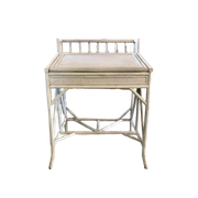 Vintage Bamboe Rotan Bureau, Secretaire