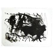 Lithograph By Elaine De Kooning (1918 - 1989) Original Signed. Willem De Kooning