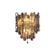 Kristallen Ijsglas Wandlamp Ontwerp Van J. T. Kalmar 1960