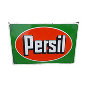 Antiek & Origineel Persil Emaille Reclamebord, 90 Jaar Oud !
