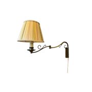 Vintage Mid Century Wandlamp / Houten Lamp