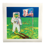 Andy Warhol     'Moonwalk'    |    Neil Armstrong     |     Green