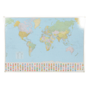 Officenow Wereldkaart, 142 X 98 Cm