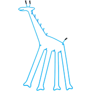 Giraffe Wandkapstok