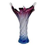 Seguso Murano Vaas - Roze & Blauw