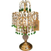Vintage Tafellamp Groen Murano