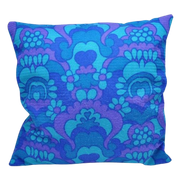 Vintage Kussen Blauw 40/40Cm
