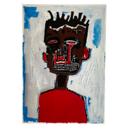 Jean Michel Basquiat (After) Self Portrait, Licensed By Artestar Ny, Printed In U.K. 2019