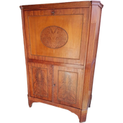Zeldzaam Mooi Secretaire/Klepbureau Met Cuba Mahoniehout😍