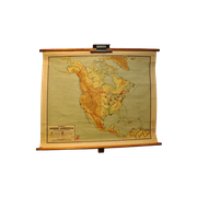 Vintage Kaart Noord-Amerika